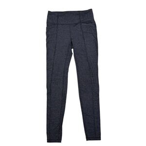 Athleta Women's Small Herringbone High Rise Elation‎ Side Pocket Leggings Pants